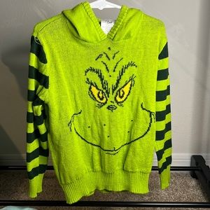 The Grinch Knit Hooded Sweater Size 5T